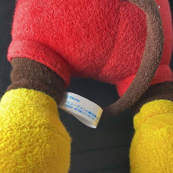 Sega Mickey Mouse 2002 Japan Disney Plush laying on stomach w/ Tag VTG - Picture 5 of 10